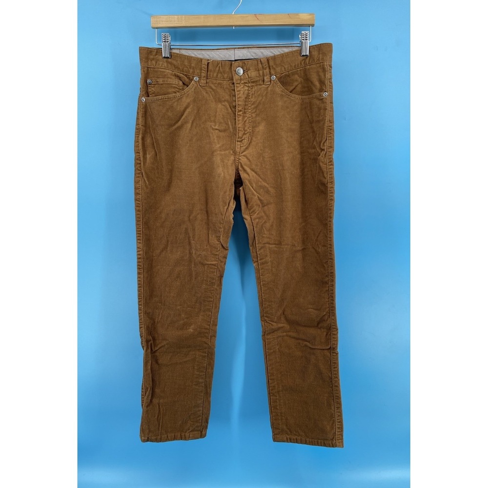 Peter Millar Mens Brown Corduroy‎ Pants Approx 34 Stretch 5 Pocket